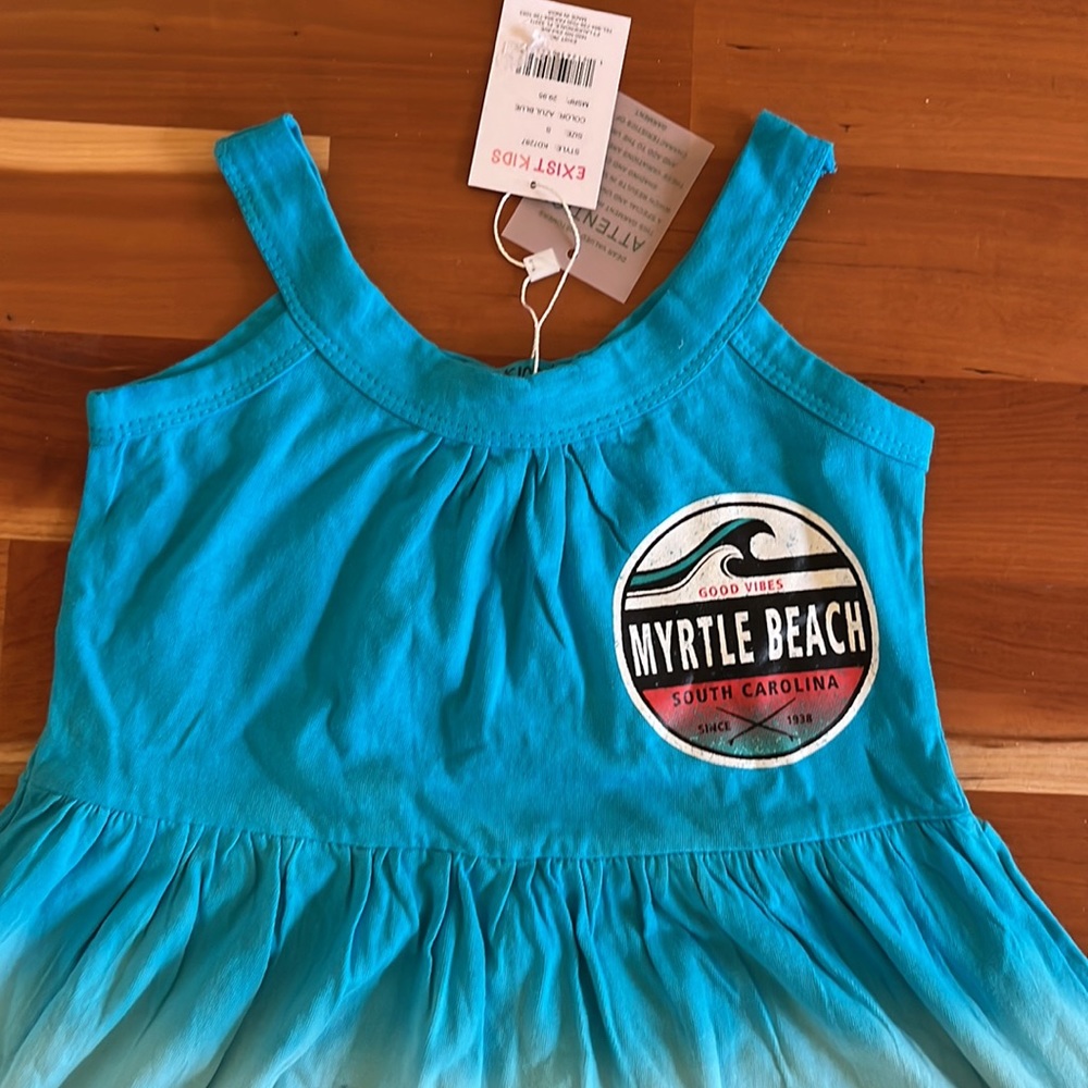 Myrtle Beach tie-dye Kids small dress sleeveless Sundress New with tags
